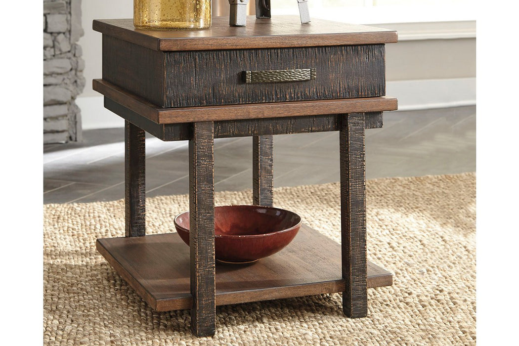 Stanah Two-tone End Table - Lara Furniture