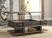 Stanah Two-tone Coffee Table with Lift Top - Lara Furniture
