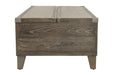 Chazney Rustic Brown Coffee Table with Lift Top - Lara Furniture