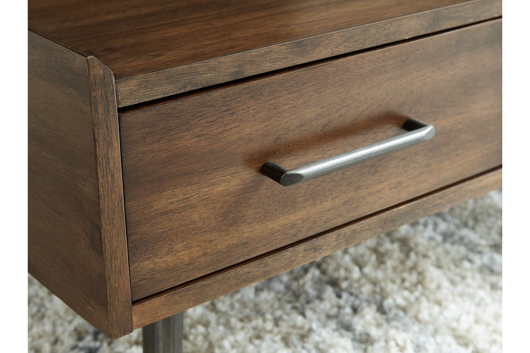 Calmoni Brown Coffee Table - Lara Furniture