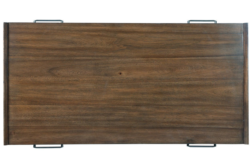 Calmoni Brown Coffee Table - Lara Furniture