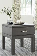 Caitbrook Gray End Table - Lara Furniture