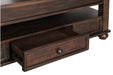 Barilanni Dark Brown Coffee Table with Lift Top - Lara Furniture