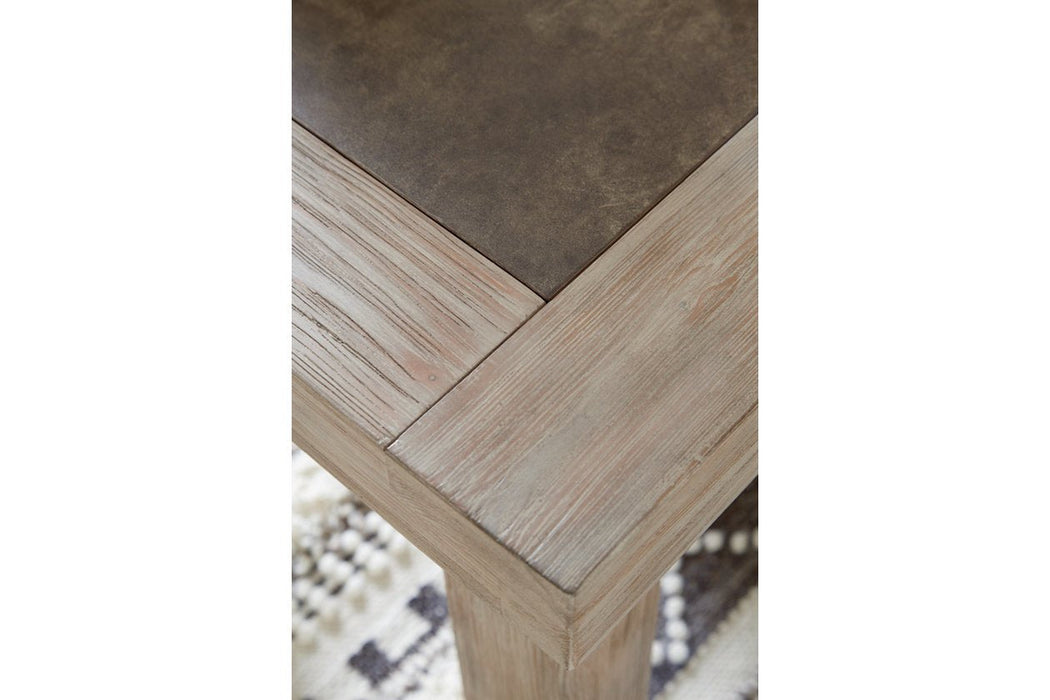 Hennington Light Brown End Table - Lara Furniture