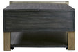 Forleeza Dark Gray Lift-Top Coffee Table - Lara Furniture