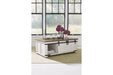 Wystfield White/Brown Coffee Table - Lara Furniture