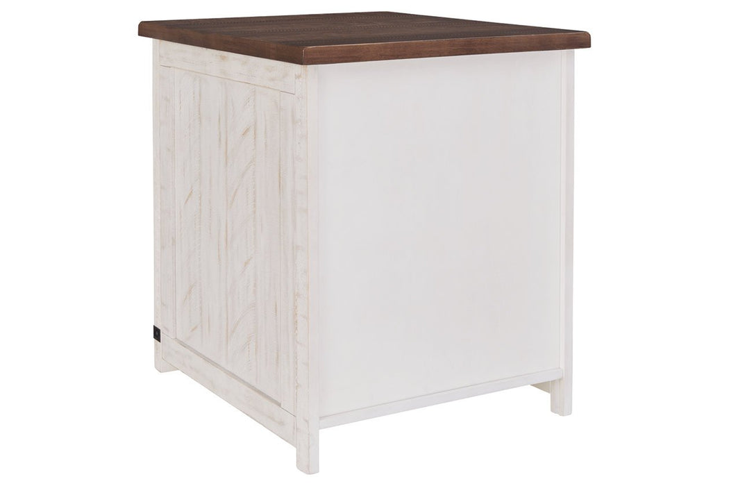 Wystfield White/Brown End Table - Lara Furniture