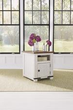 Wystfield White/Brown End Table - Lara Furniture