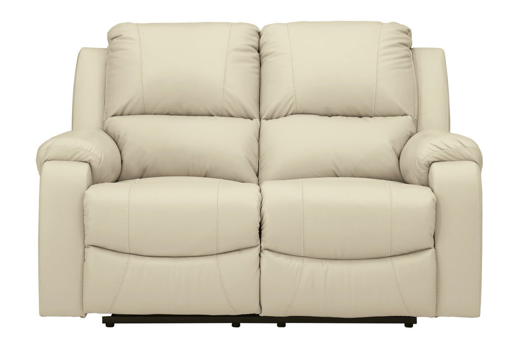 Rackingburg Cream Power Reclining Loveseat - Lara Furniture