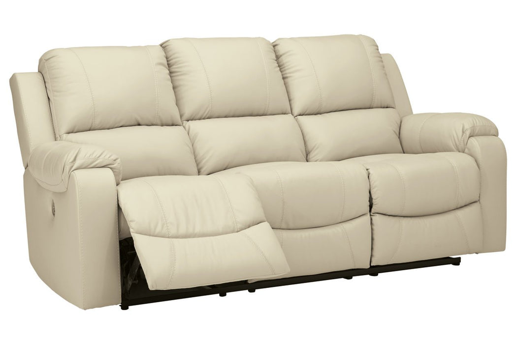 Rackingburg Cream Power Reclining Sofa - Lara Furniture