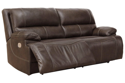 Ricmen Walnut Power Reclining Sofa - Lara Furniture
