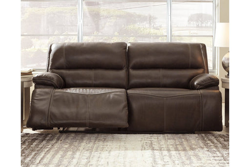 Ricmen Walnut Power Reclining Sofa - Lara Furniture