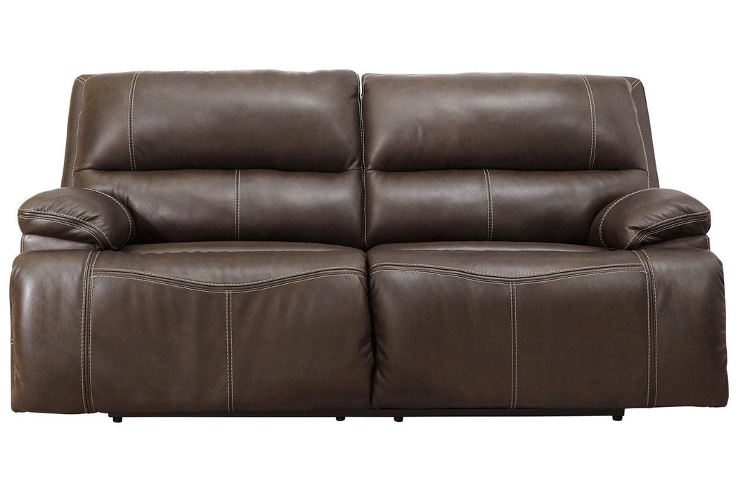 Ricmen Walnut Power Reclining Sofa - Lara Furniture