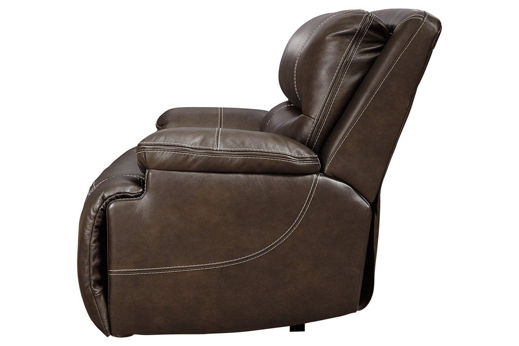 Ricmen Walnut Oversized Power Recliner - Lara Furniture