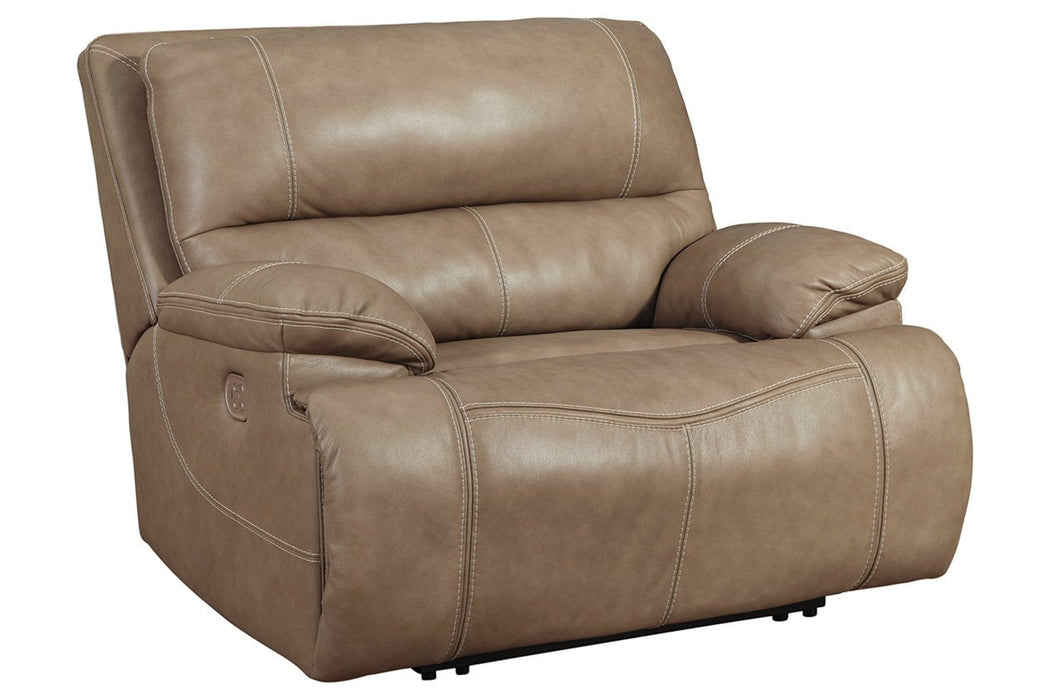 Ricmen Putty Oversized Power Recliner - Lara Furniture