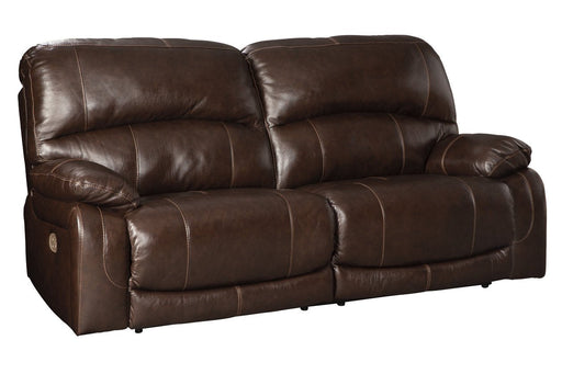 Hallstrung Chocolate Power Reclining Sofa - Lara Furniture