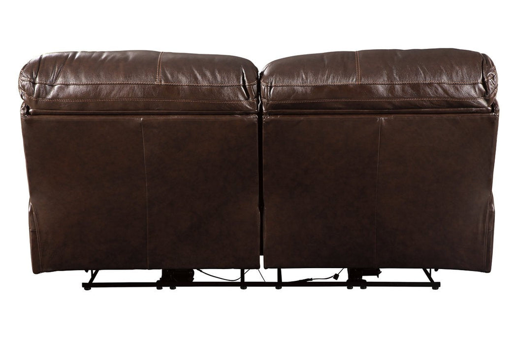 Hallstrung Chocolate Power Reclining Sofa - Lara Furniture