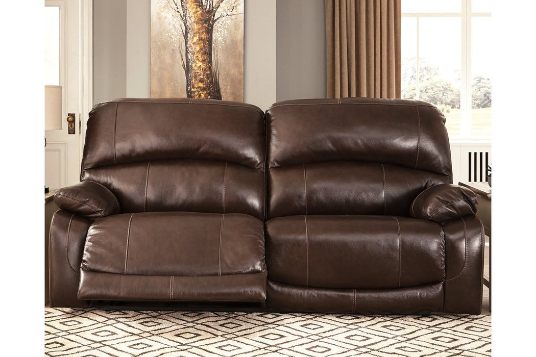 Hallstrung Chocolate Power Reclining Sofa - Lara Furniture