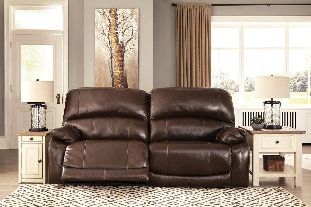 Hallstrung Chocolate Power Reclining Sofa - Lara Furniture