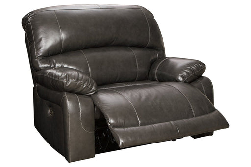 Hallstrung Gray Oversized Power Recliner - Lara Furniture