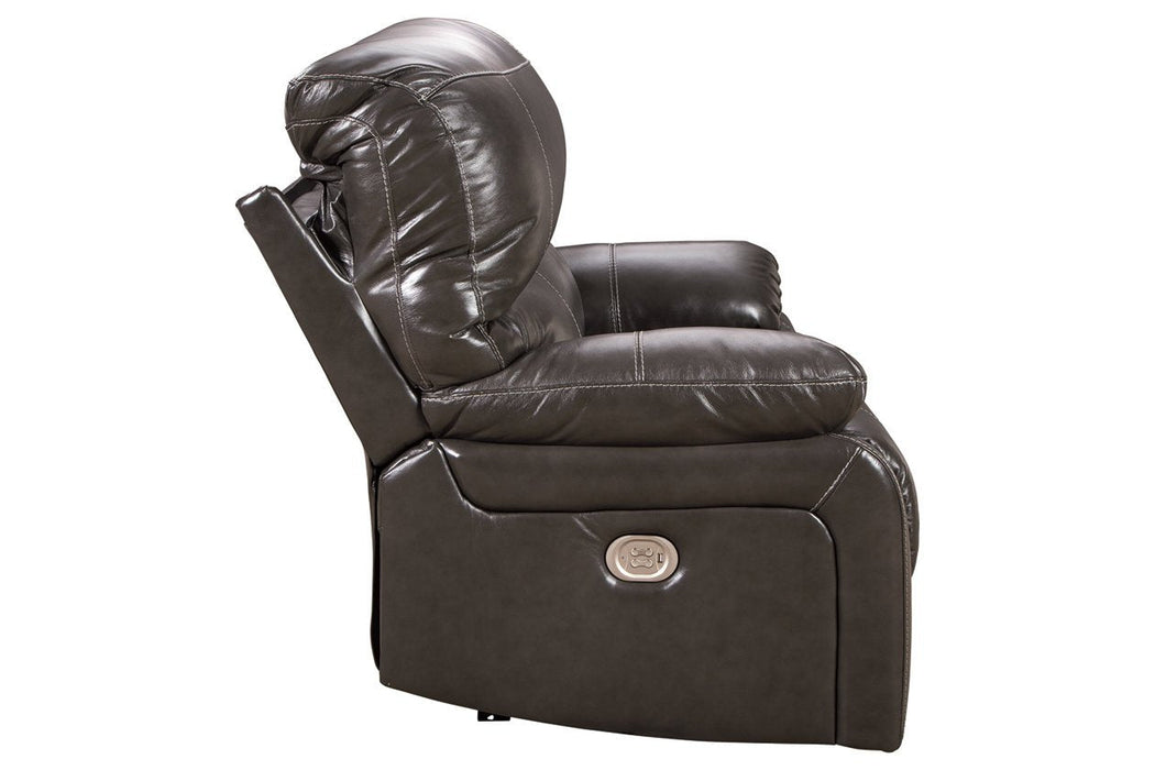 Hallstrung Gray Oversized Power Recliner - Lara Furniture