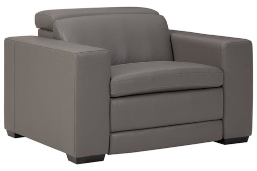 Texline Gray Power Recliner - Lara Furniture