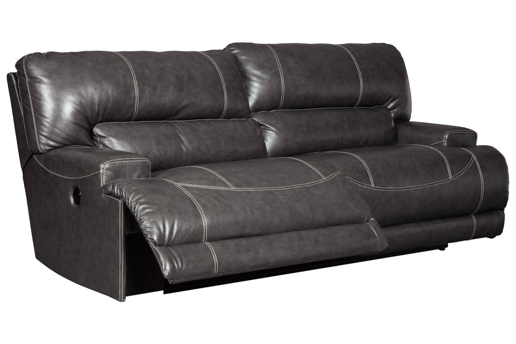 McCaskill Gray Power Reclining Sofa - Lara Furniture