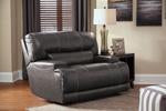 McCaskill Gray Oversized Recliner - Lara Furniture