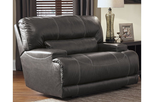 McCaskill Gray Oversized Power Recliner - Lara Furniture