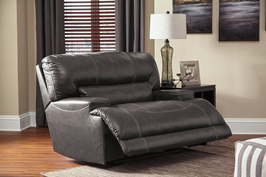 McCaskill Gray Oversized Recliner - Lara Furniture