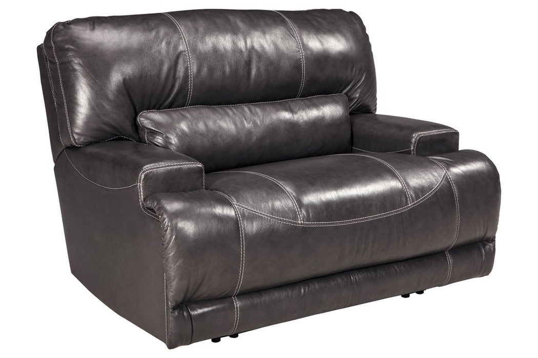 McCaskill Gray Oversized Recliner - Lara Furniture