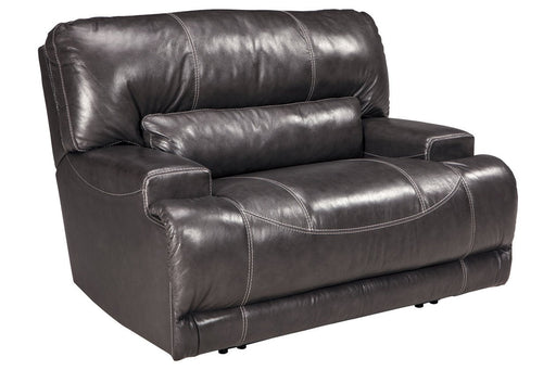 McCaskill Gray Oversized Power Recliner - Lara Furniture