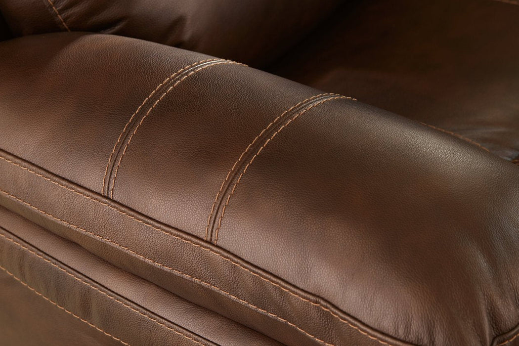 Edmar Chocolate Power Recliner - Lara Furniture