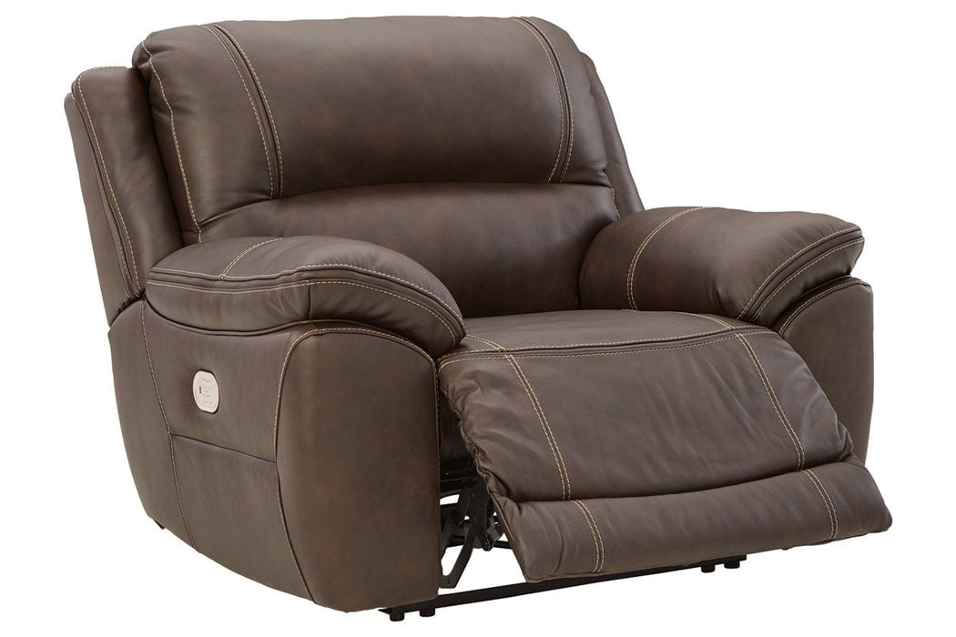 Dunleith Chocolate Power Recliner - Lara Furniture