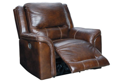 Catanzaro Mahogany Power Recliner - Lara Furniture