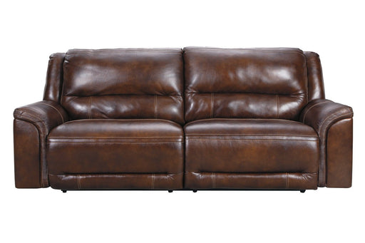 Catanzaro Mahogany Power Reclining Sofa - Lara Furniture