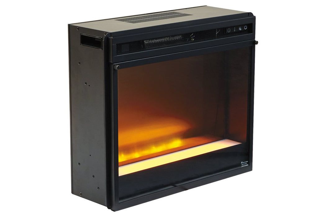 Entertainment Accessories Black Electric Fireplace Insert - Lara Furniture