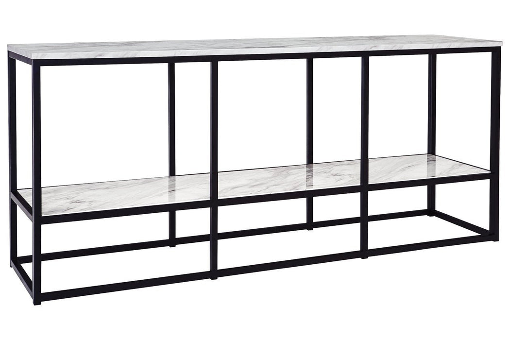 Donnesta Gray/Black 65" TV Stand - Lara Furniture