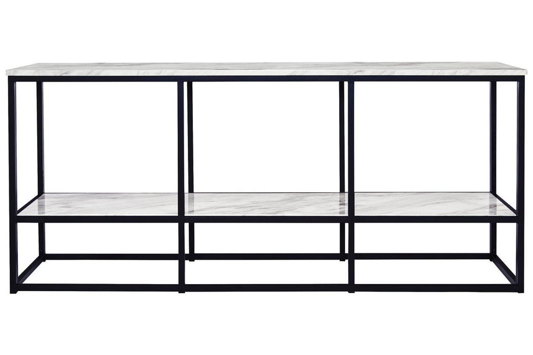 Donnesta Gray/Black 65" TV Stand - Lara Furniture