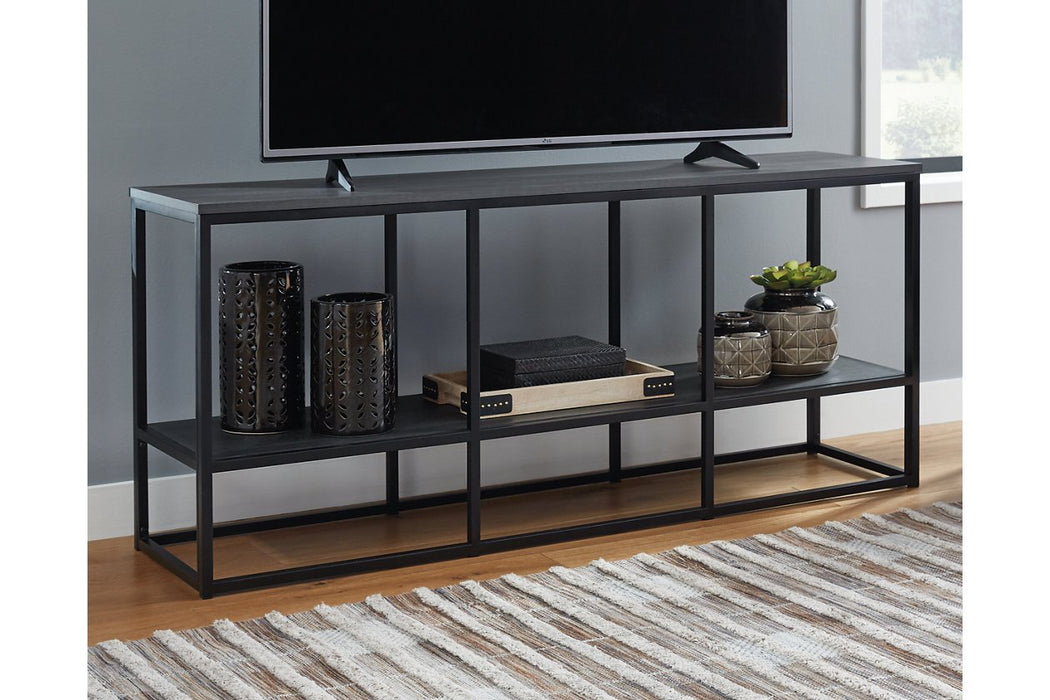 Yarlow Black 65" TV Stand - Lara Furniture