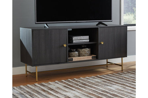 Yarlow Black 60" TV Stand - Lara Furniture