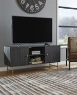 Yarlow Black 60" TV Stand - Lara Furniture