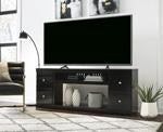 Shay Black 76" TV Stand - Lara Furniture