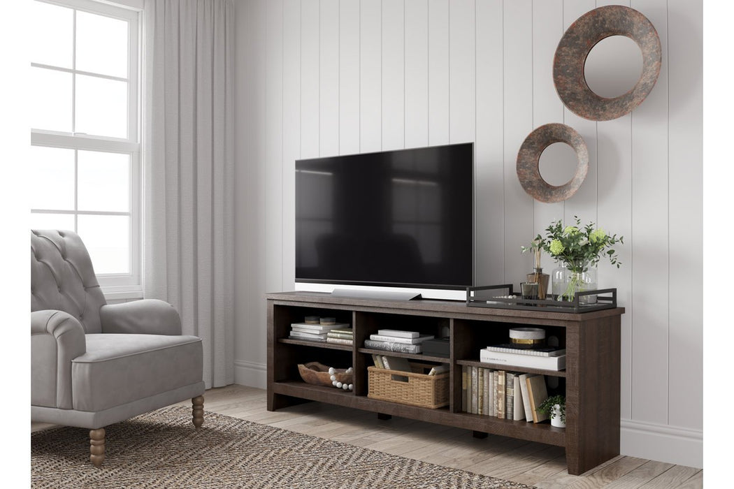 Camiburg Warm Brown 70" TV Stand - Lara Furniture