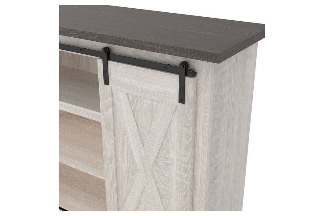 Dorrinson Two-tone 54" TV Stand - Lara Furniture