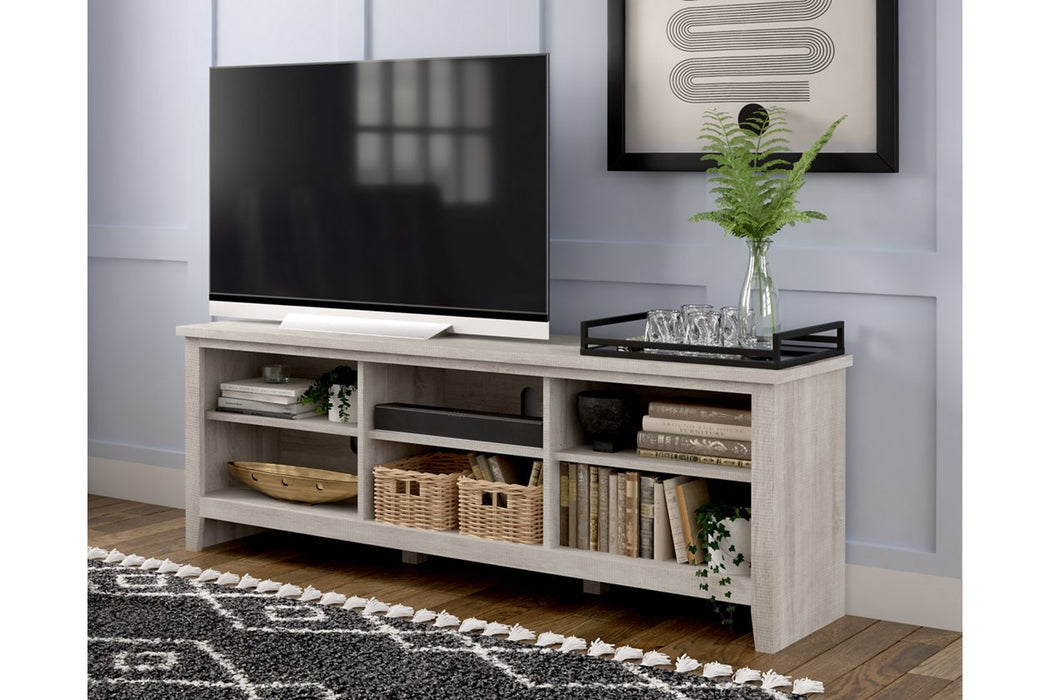 Dorrinson Antique White 70" TV Stand - Lara Furniture