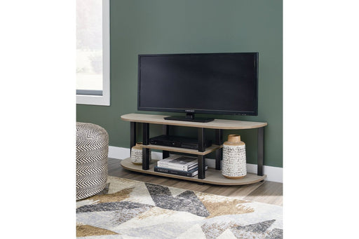 Bertmond Light Brown/Black 48" TV Stand - Lara Furniture