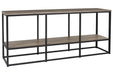 Wadeworth Brown/Black 65" TV Stand - Lara Furniture