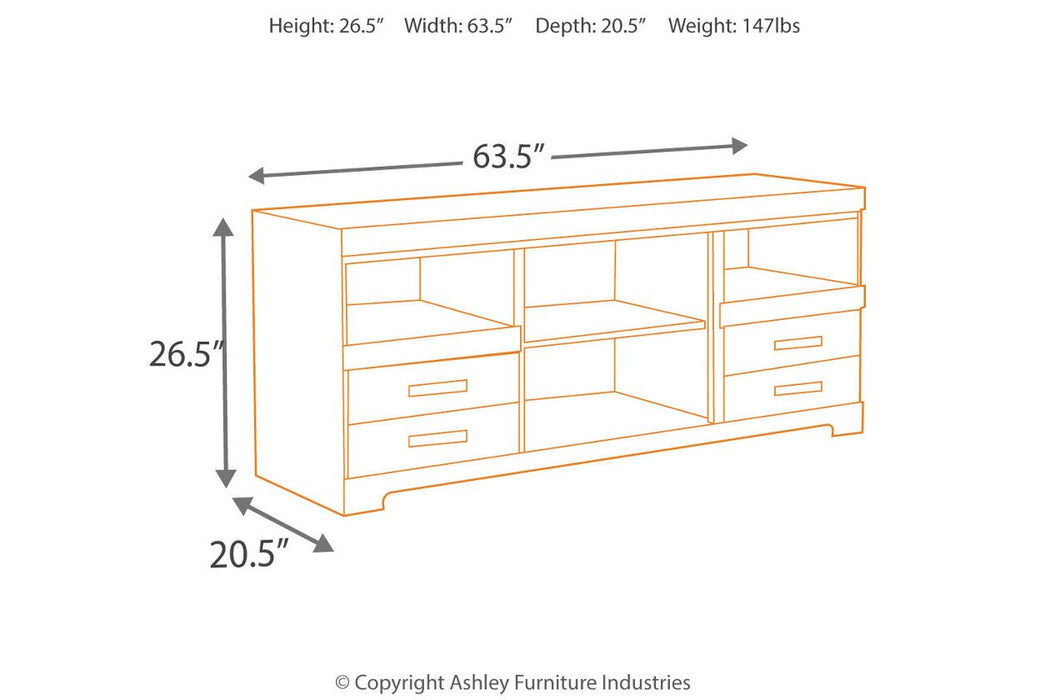 Harlinton Warm Gray 63" TV Stand - Lara Furniture