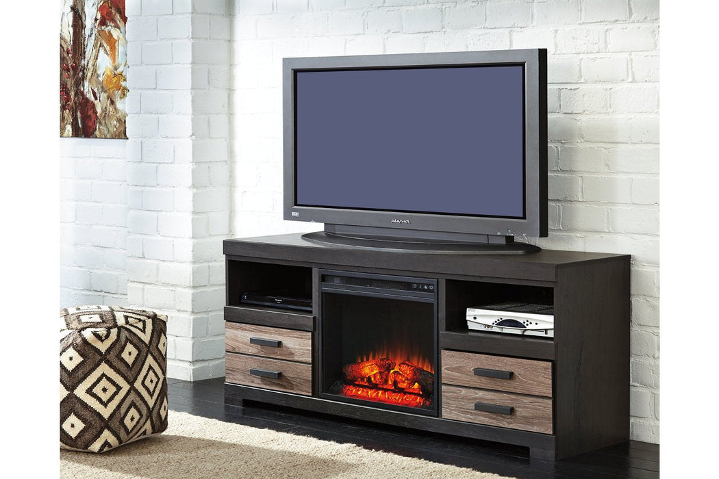 Harlinton Warm Gray 63" TV Stand - Lara Furniture